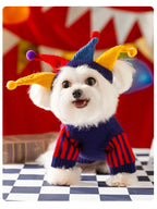 Cute Pet Dog Sweater Winter Dog Cat Warm Clothes Palid Puppy Coat Chihuahua Bichon Clothing Sweaters and Hat Set Dog Costume