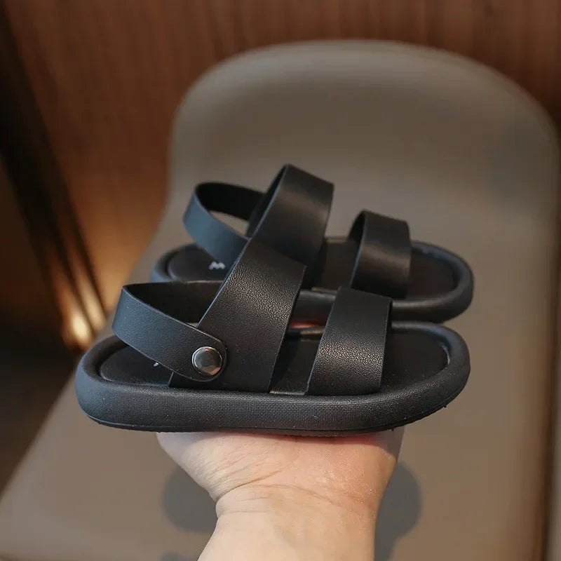 Children Shoes Children's Sandals 2025 Summer New Style Beach Shoes Soft Bottom Boys' Shoes Trendy Casual Wear Ideal for Outdoor Activities