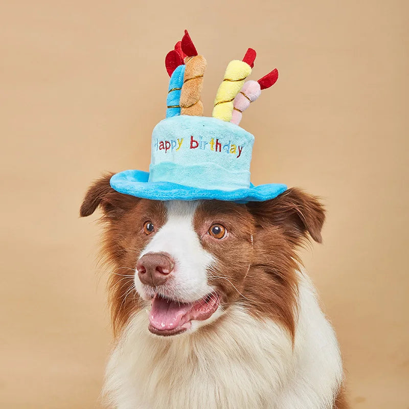 Pet Hats Pet Dog Hat for Birthday Party Adjustable Dog Hats Cats Dog Costumes Puppy Grooming Dress Up Hat Pet Supplies