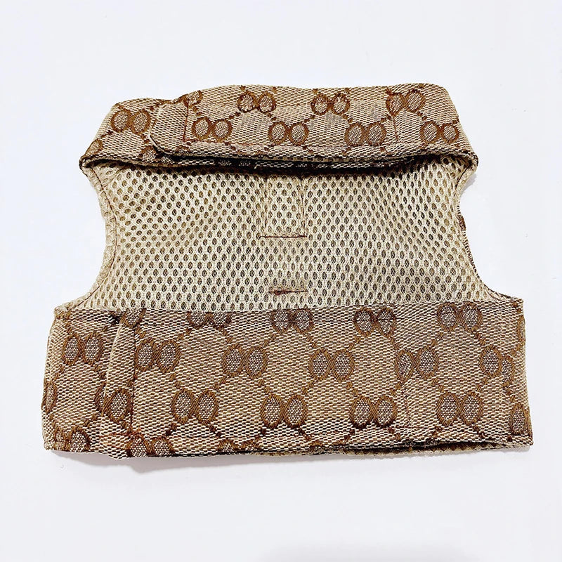 name-branded clothes Pet Couple Clothing Designer Luxury Women Dog Dress Men Dog Chest Back Vest Puppy Clothes Beautiful Skirt Traction Rope Leash