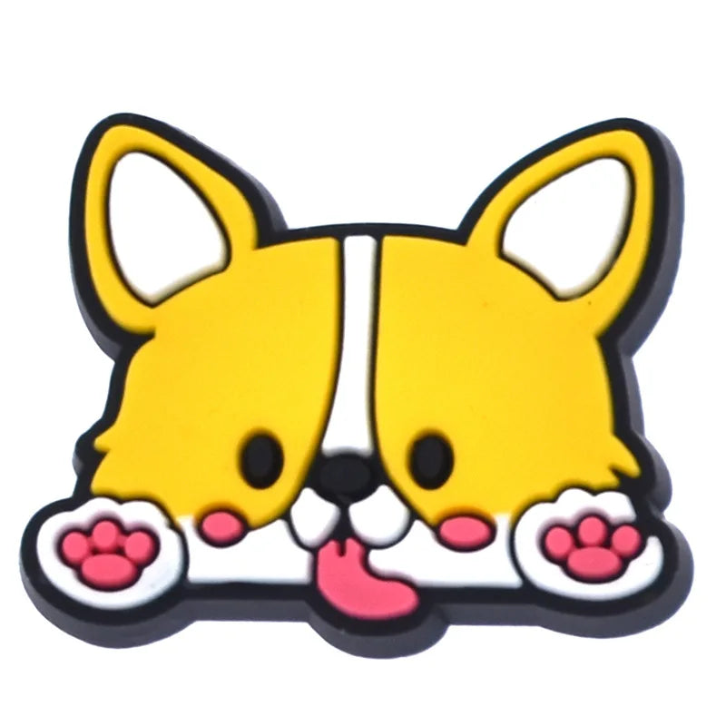 Shoe Charms for Crocs Accessories Dog Pet Badge Women Clogs Buckle Kids Pins Men Decoration Jeans X-mas Gift Shoe Accessories