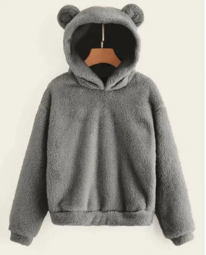 Winter Pullover Sweater Women Tops Boho Cap Cut Warm Casual Long Sleeve Pull Female Solid Hooded Sweaters Pullovers