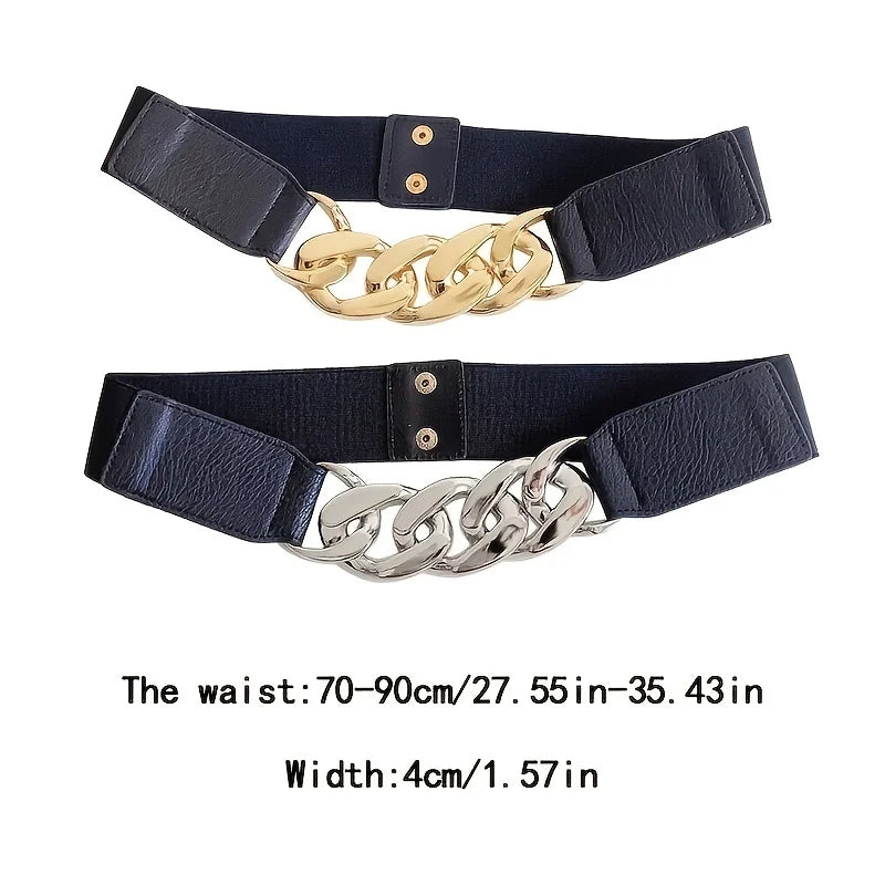 Stylish Women's Metal Chain Decor Belt - Perfect for Casual Wear & Everyday Purposes!