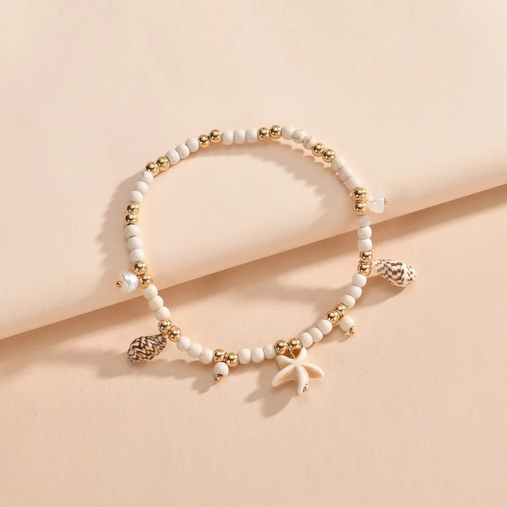 Anklets Bracelets Vintage Multiple Layers Anklets for Women Pendant Charms Rope Chain Beach Summer Foot Ankle Bracelet Jewelr