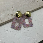 Big Drop Earrings For Women Metal Thread Beads Handmade Crystal Long Earrings Statement Fashion Jewelry