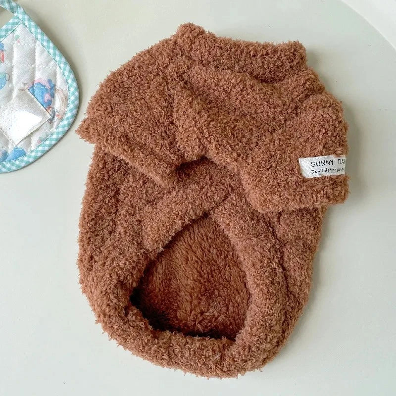 Dog Sweater for Small Dogs Winter Warm Solid Color Pet Sweater for Small Medium Dogs Dachshund  Puppy Clothes  Dog Supplies