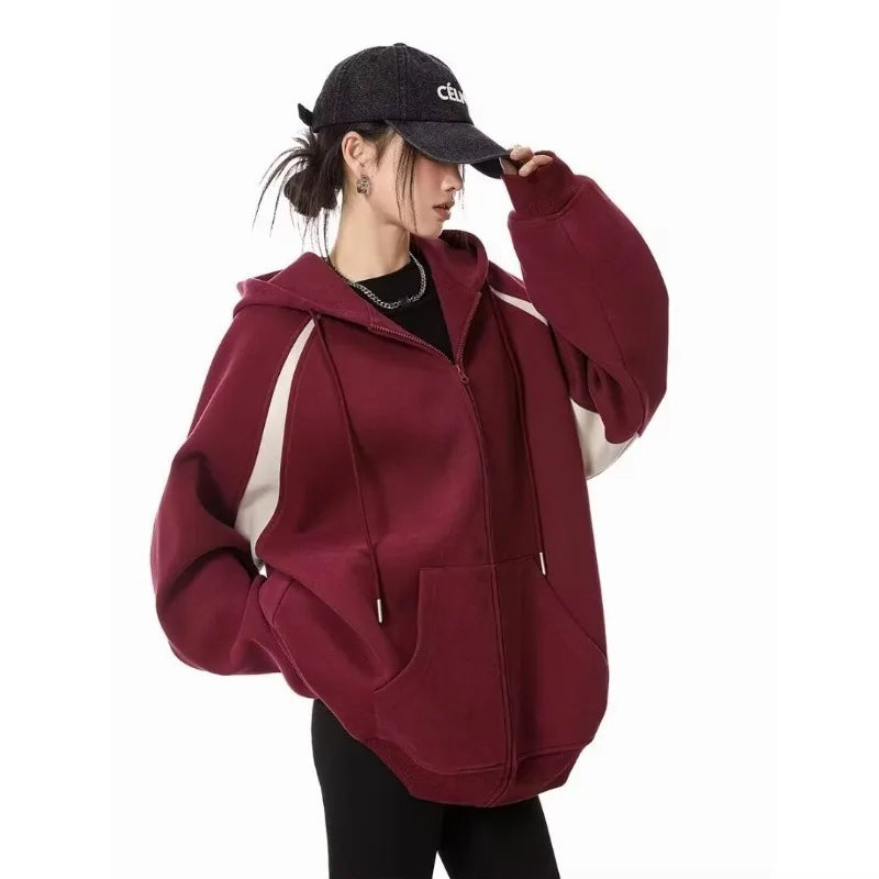 women's hoodies Women Clothes Hoodie 2025 Autumn Winter Thick Hoddies Women Streetwear Loose Casual