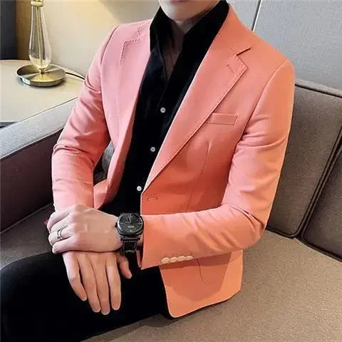 Coats Spring Autumn Jacket for Men High Quality Single Breasted Man Suits and Blazers Original Fashionable Luxury Designer Loose