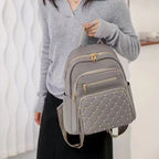 Travel backpack, double-shoulder bag, fashionable travel schoolbag, women's large-capacity multi-purpose bag