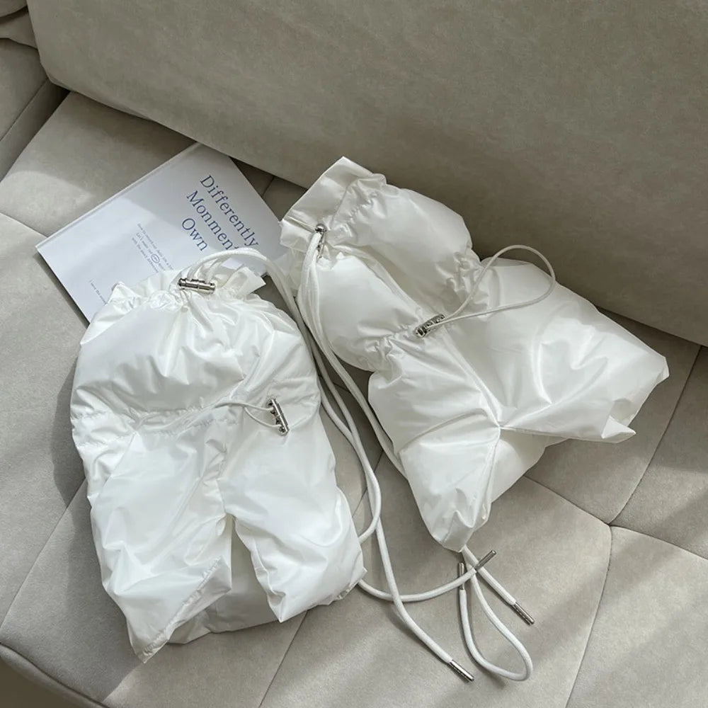 30/42cm New Thick Leg Warmer Women Ankle Warmer Drawstring Padded Puffer Split Boot Cuffs Adjustable Calf Gaiters Winter