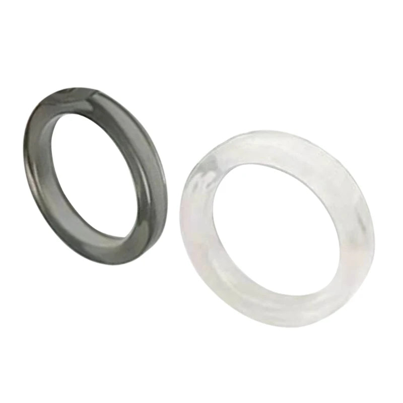 2x Acrylic Rings Set Colorful Rings Transparent Stacking Rings Aesthetic Funny Stackable Ring for Women Girls Gift