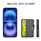 Wallet for Men - with Money Clip Slim Leather Slots Credit Card Holder RFID Blocking Bifold Minimalist Wallet