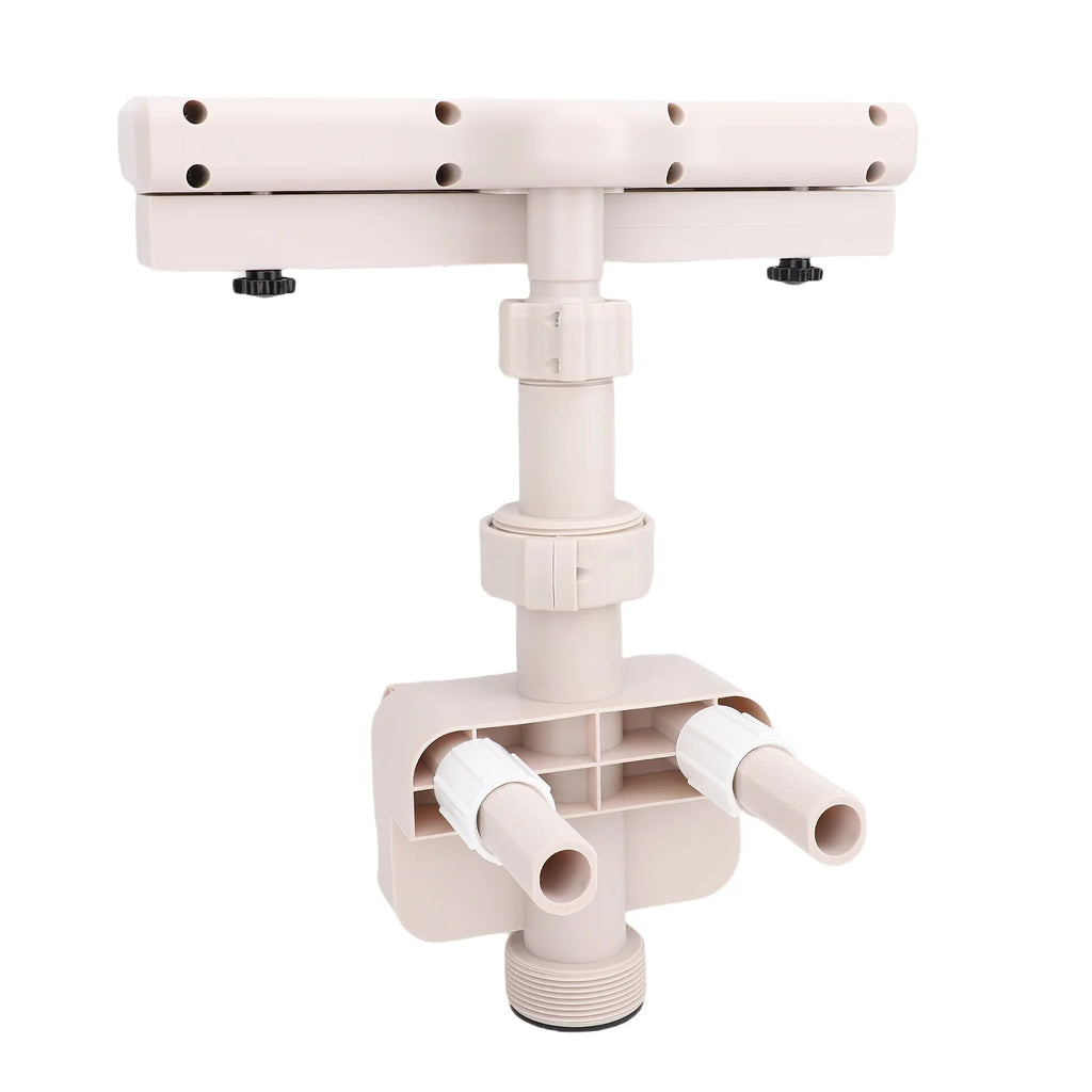 Above Ground Pool Fountain with LED Lights 360 Degree Pool Waterfall Fountain for Outdoor Decor Relaxation