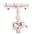 Above Ground Pool Fountain with LED Lights 360 Degree Pool Waterfall Fountain for Outdoor Decor Relaxation