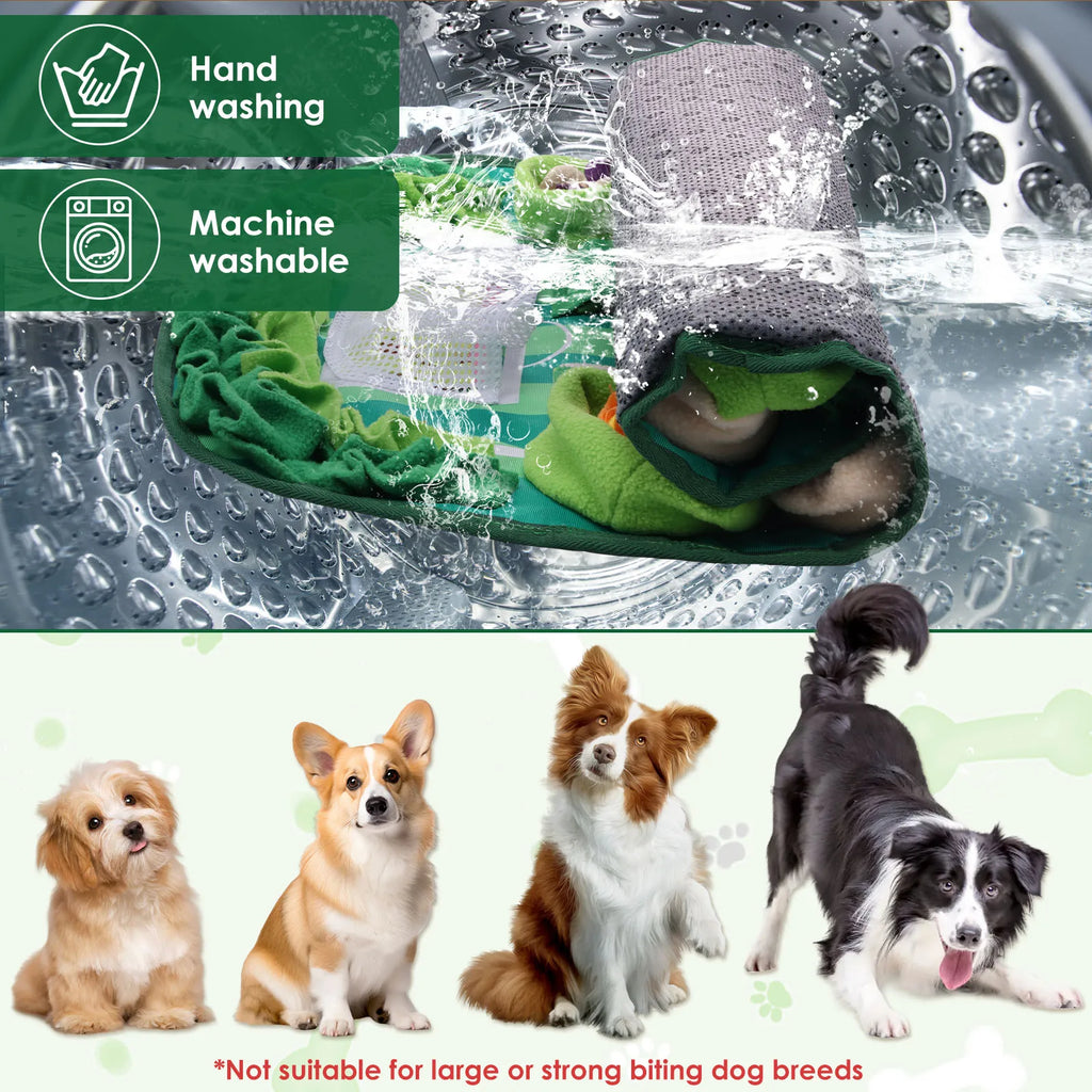 Pet Sniffing Mat Dog Interactive Flower Slow Feeding Training Pad Puzzle Treat for Dogs Cats Rabbits Foraging Skills
