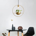 Modern Plant pendent  lamp Nordic Designer Copper pendant lights home decor  living room dining room coffee shop light