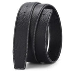 Luxury leather belt for men smooth surface double-sided usable top layer cowhide no buckle 3.8 wide without buckle belt