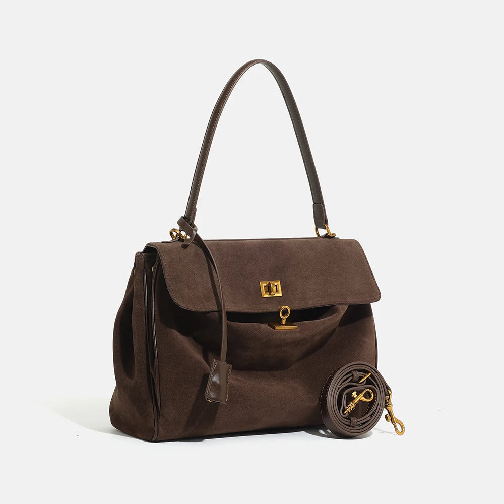 Tote bag, a large-capacity women's commuter underarm bag, a high-end and versatile single-shoulder bag for autumn and winter