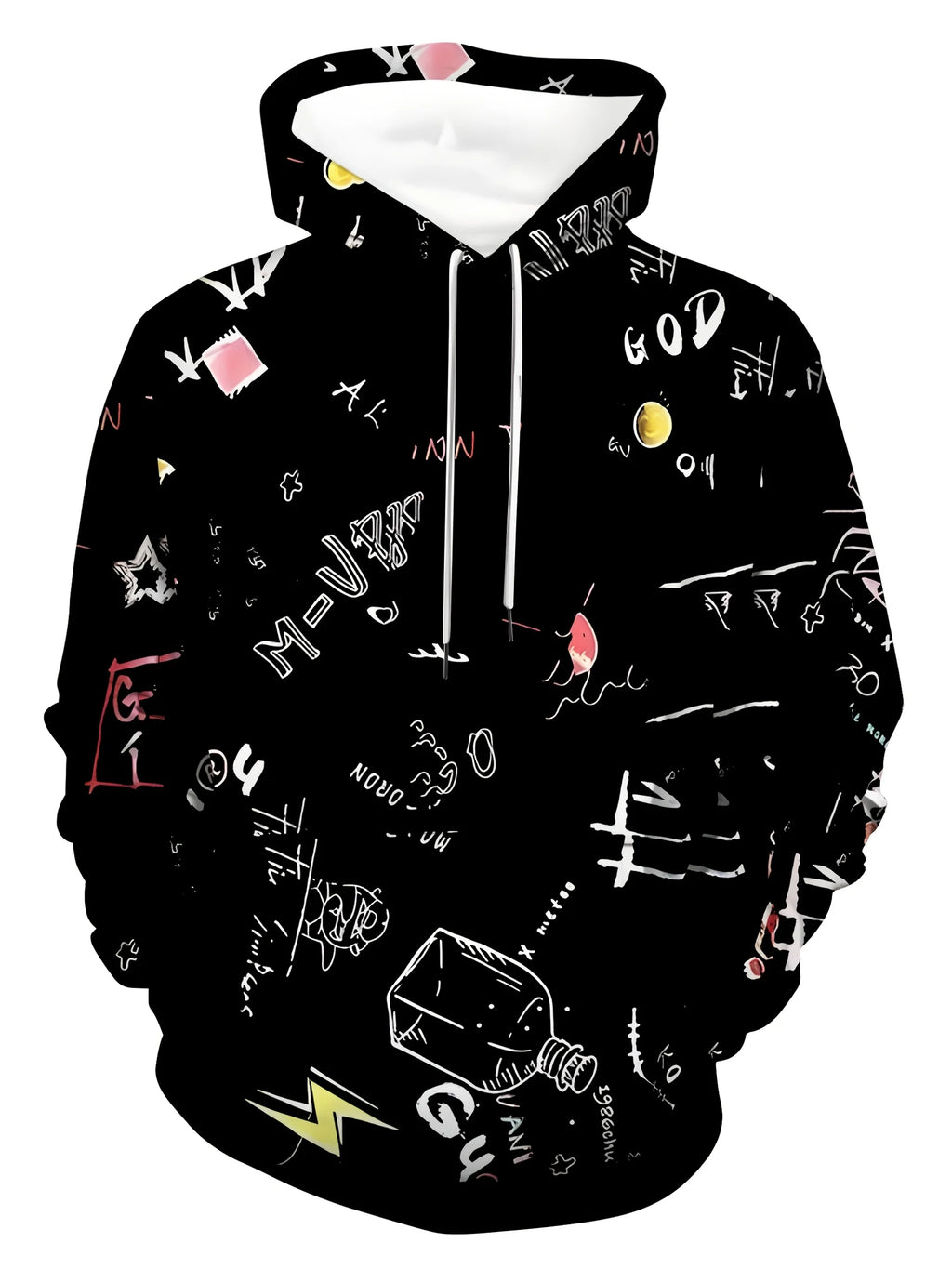 The new men's hoodie for the autumn of 2025 features a casual and fashionable 3D graffiti print that is soft and comfortable