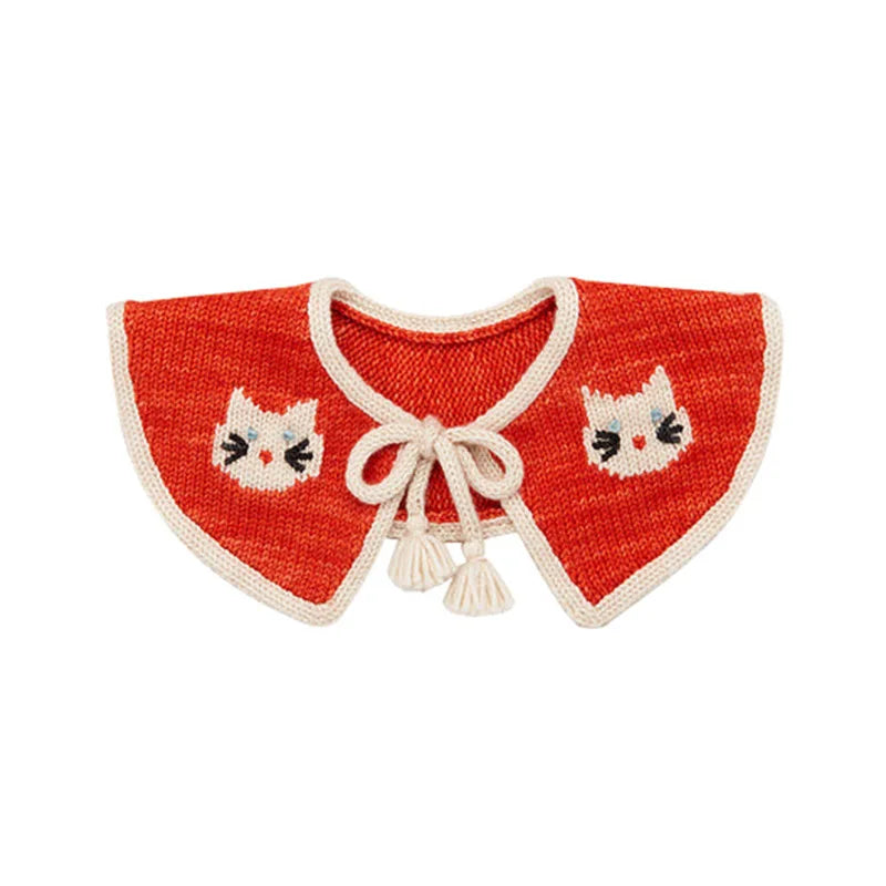 Kids Sweaters 24 Winter Girls Cute Embroidery Cartton Print Outwear Cardigan Clothing