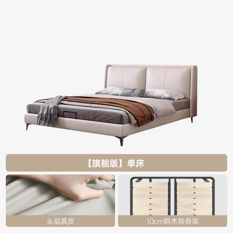 Bedroom Aesthetic Bed Modern Luxury King Lounge Bed Two Persons Sleeping Muebles Para Dormitorio Home Furniture Decoration