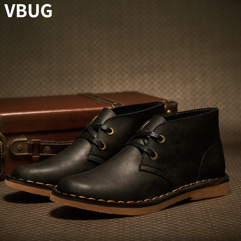 Man's Safety Shoes Man for Work Men's Classic Fashion Boot Flat Ankle Boots Mens Winter Footwear Male Sneakers Men 2023 Shoe