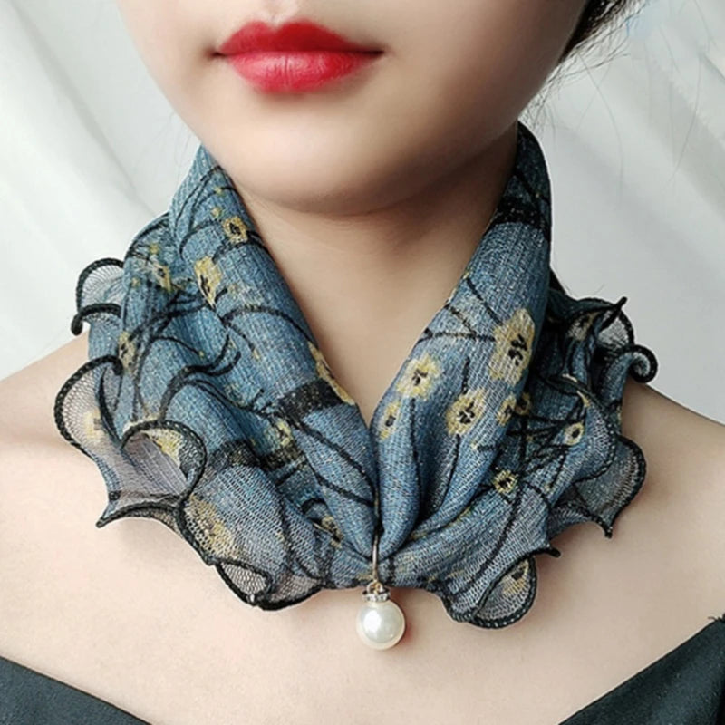 Fashion Scarves for Women Print Satin Silk Scarf Female Bandana Head Bib Scarfs For Ladies Neck Collars бандана женская