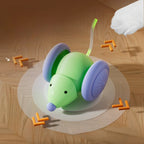 Interactive Cat Toy Electric Mouse Car Automatic Teaser kitten Pet Toys Rechargeable Intelligent Obstacle Avoidance Cat Car Toy
