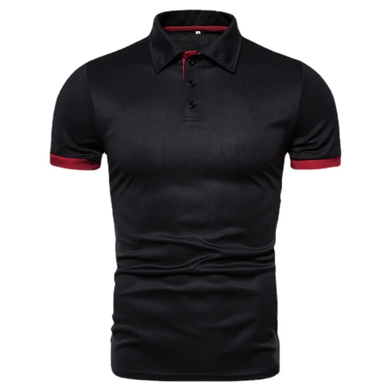 2025 New Mens Polo Shirts Solid Color Short Sleeve Men Polo Shirt Leisure Lapel Man Polo Shirt For Male Tops Shirts