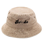 Bridal Bucket Hat Female Beach Pool Marriage Wedding Engagement Party Bridal Gift Travel Fashion New Fishing Cap Gift Wholesale
