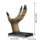 Halloween Bookends Decor Gothic Home Decor Bookends Shelves Unique Scary Monster Hand Book Ends Spooky Halloween Room Decor