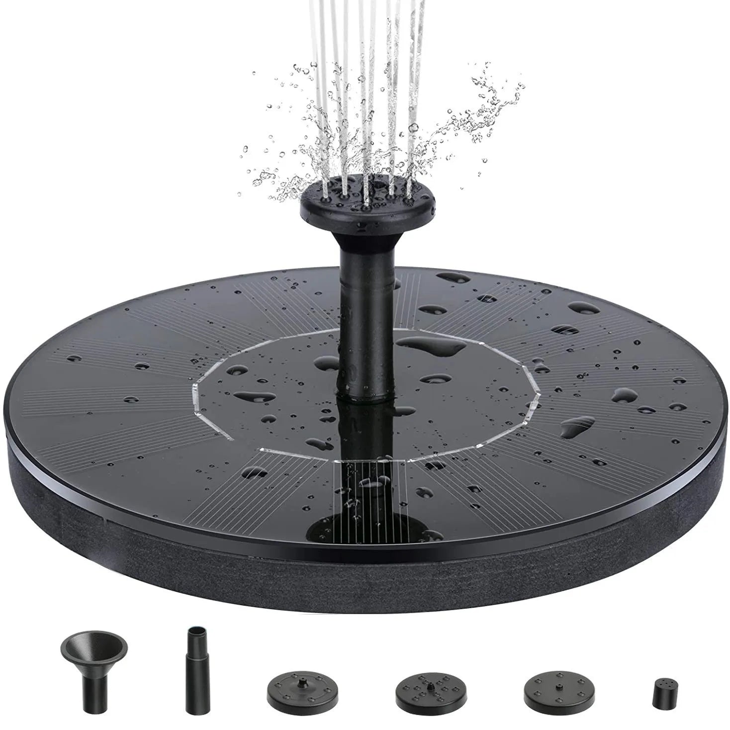 13/16/18cm Outdoors Solar Fountain Used for Bird Bath Garden Landscape Decoration Rockery Swimming Pool Floating water Fountains