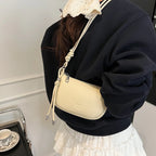Ladies' Crossbody Bag Is Fashionable, Versatile, Solid Color, Exquisite Design, Daily Commuting, Casual Shoulder Bag