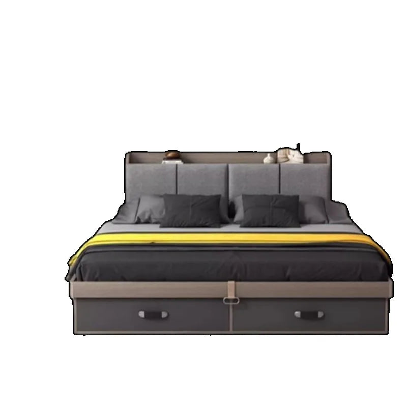 Unique Bedroom Bed Aesthetic Modern Girls Storage Luxury Bed Lounge Sleeping Headboard Letto Matrimoniale Home Accessories