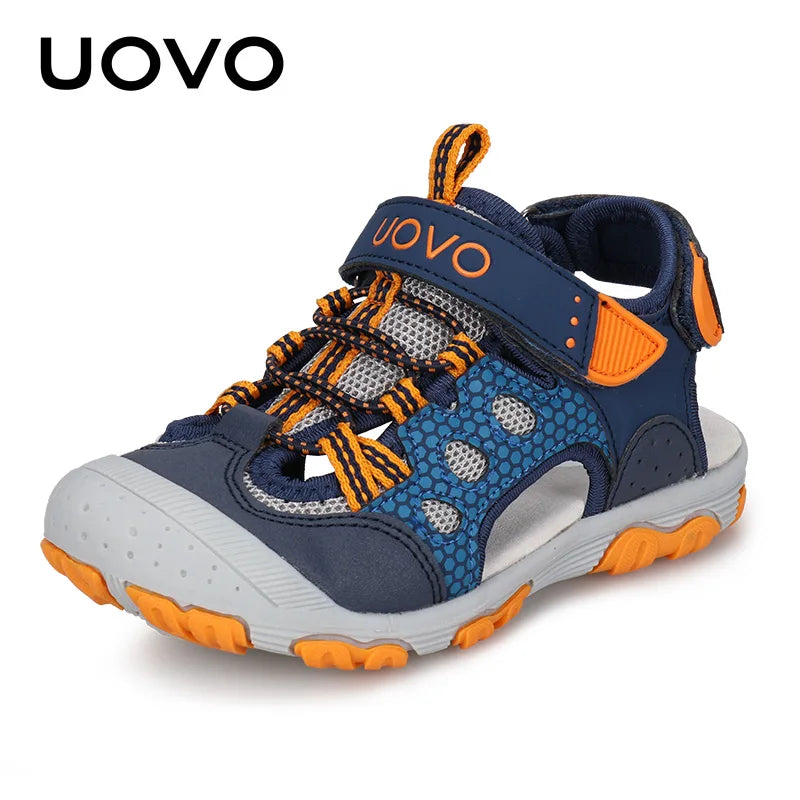 Children Shoes UOVO New Arrival Children Fashion Footwear Soft Durable Rubber Sole Kids Shoes Comfortable Boys Sandals With #24-34