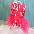 Dog Dresses Pet Dresses Bow-knot Design Lace Multiple Layer Puppy Skirt Buttons Sleeveless Eye-catching Dogs Princess Dress Pet Clothes