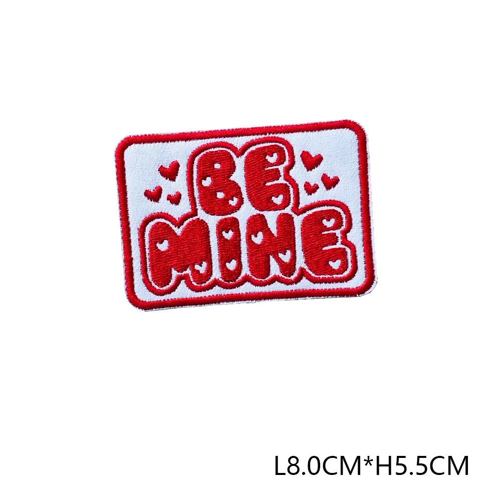 Valentine's Day Emblem Clothing Accessories Badge Sticker Embroidered Embroidery Sticker Iron-on Patches