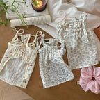 Pet Breathable name-branded clothes Vest Camisole Pajamas Pet Drawstring Dress Small Dog Clothes Cat Spring Puppy Clothes for Small Dogs