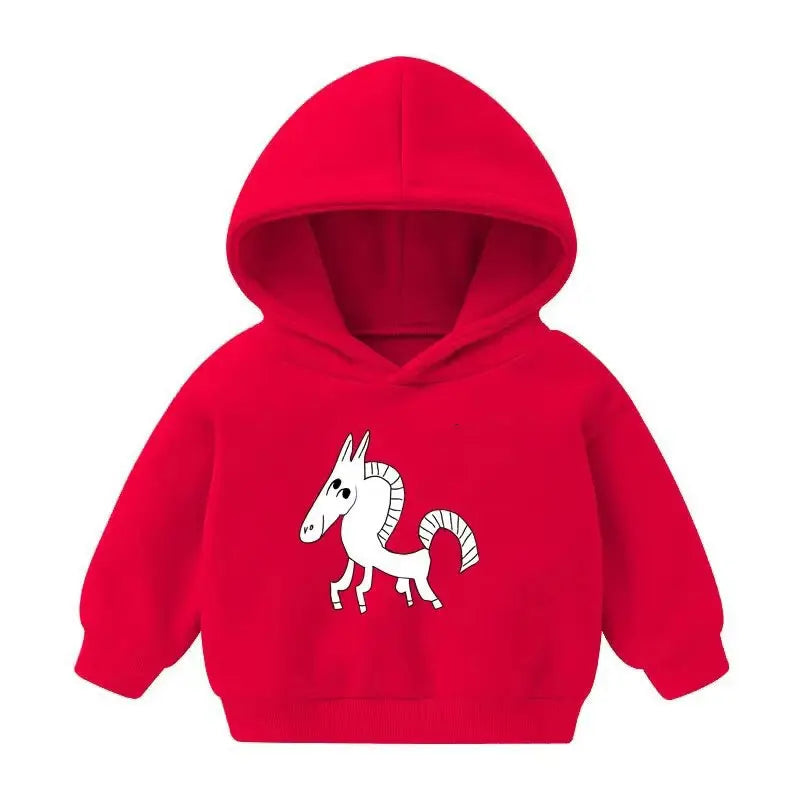 Winter Kids Hoodies Plus Velvet Sweatshirts for Boys Thicken Warm Children Pullovers Girls Outerwear Toddler Sweaters Clothes