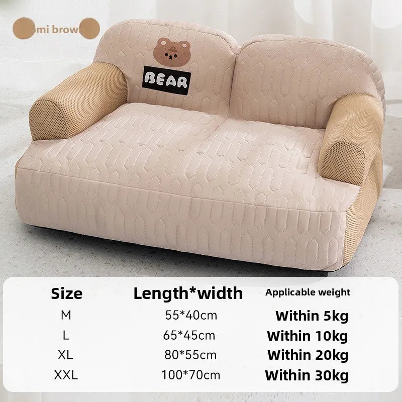 Pet bed - Dog sofa - Latex dog mat - Breathable and washable dog bed - Cat bed - Small dog sleeping cat