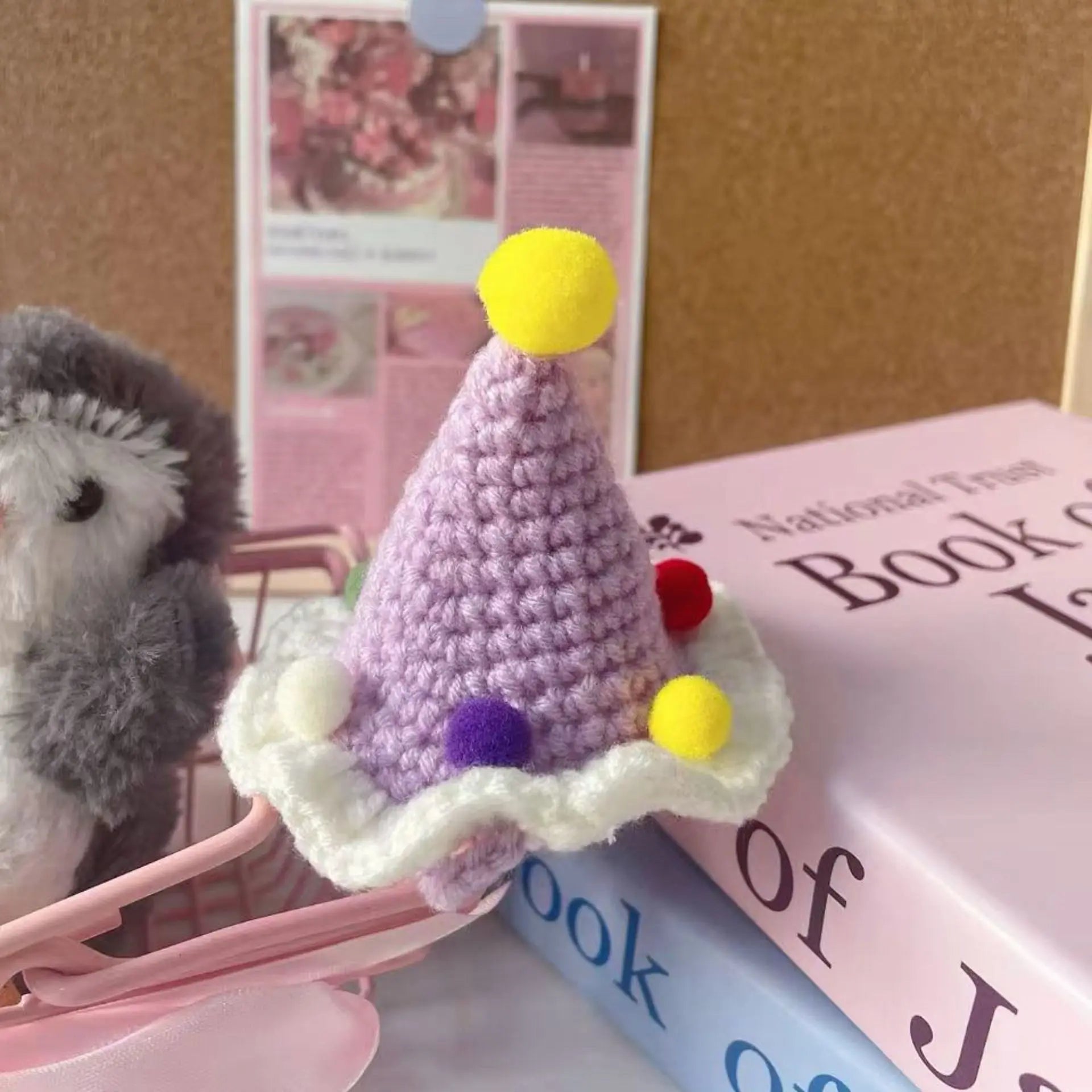 1pc Exquisitely Pet Hats Handmade Mini Pets Caps Crocheted Fashion Cats & Dogs Cute Pom-pom Photo Prop Pet Christmas Accessories