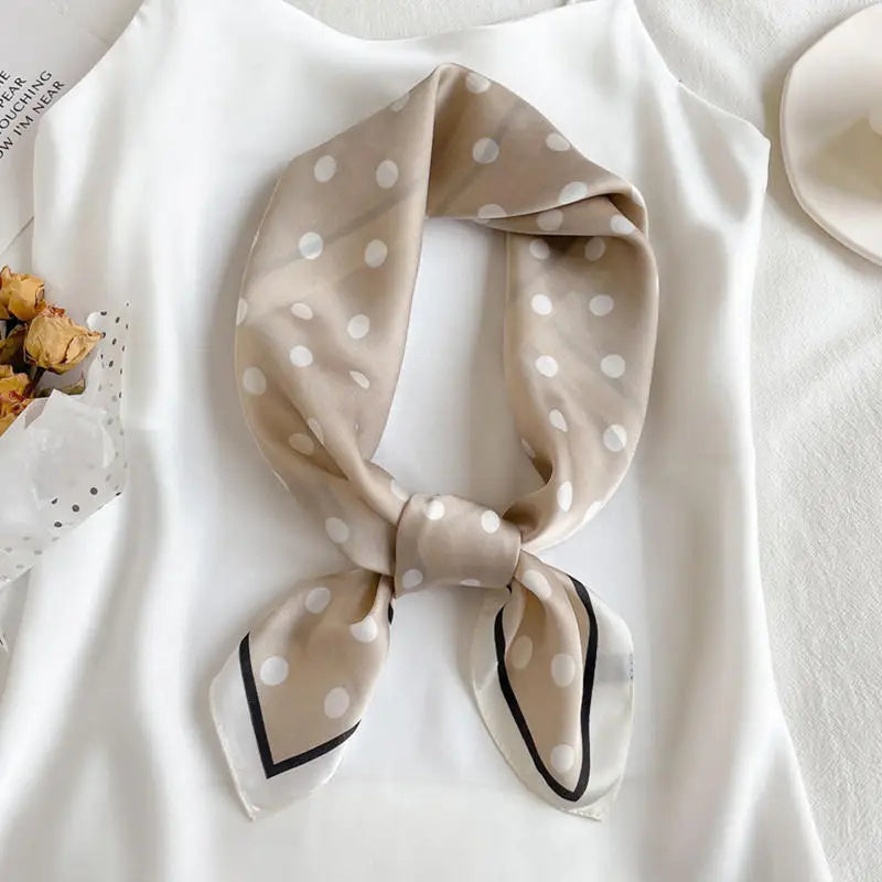 Fashion Scarves for Women Shawl Print Silk Satin Hijab Scarf Female Bandana Luxury Brand Square Shawls Scarfs For Ladies