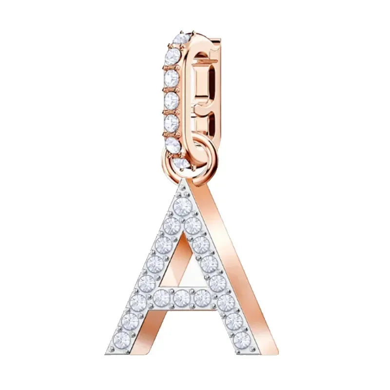 Pendants Fine Jewelry Charming Letter Crystal Pendants Fashion Necklace Bracelet Accessories for Women's Anniversary Gift