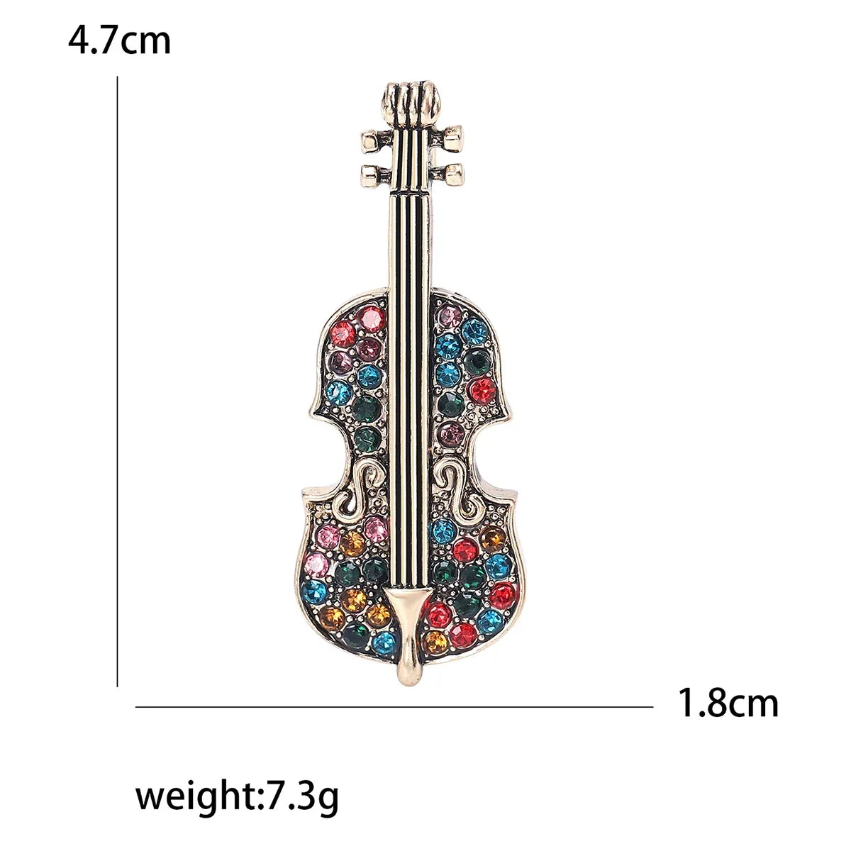 Enamel Cello Musician Brooches for Women Unisex Musical Instrument Pins Multi-color Available Office Party Accessories Gifts