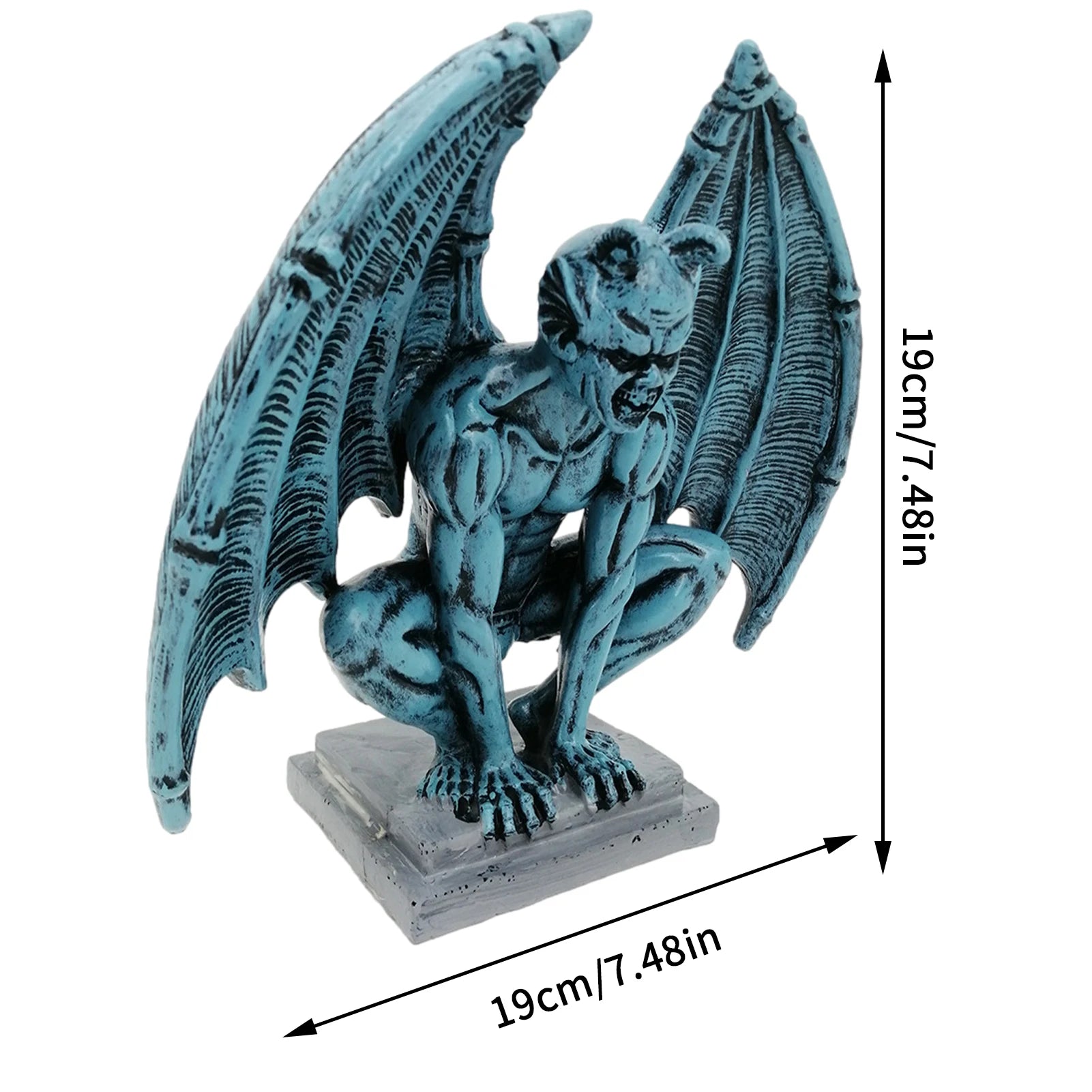Gargoyle Statues Outdoor Winged Gargoyle Garden Guardian Sculpture Home Decor Figurine Resin Gothic Indoor Outdoor Decor Statue