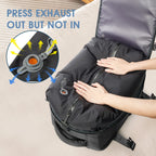 Vacuum Backpack Travel Bag for Men Large Capacity Backpack Business Laptop Backpack Women Men Expandable Backpack School Bag