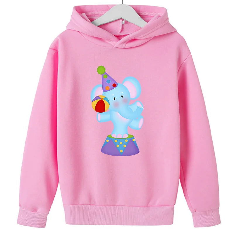 New Children's Hoodie in The Child   Elephant  Print  Version of The Top Baby Foreign Style Coat Sweatshirt  Sweater  Sweaters