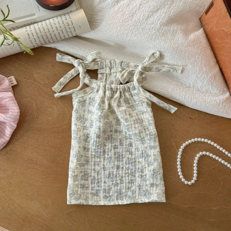 Pet Breathable name-branded clothes Vest Camisole Pajamas Pet Drawstring Dress Small Dog Clothes Cat Spring Puppy Clothes for Small Dogs