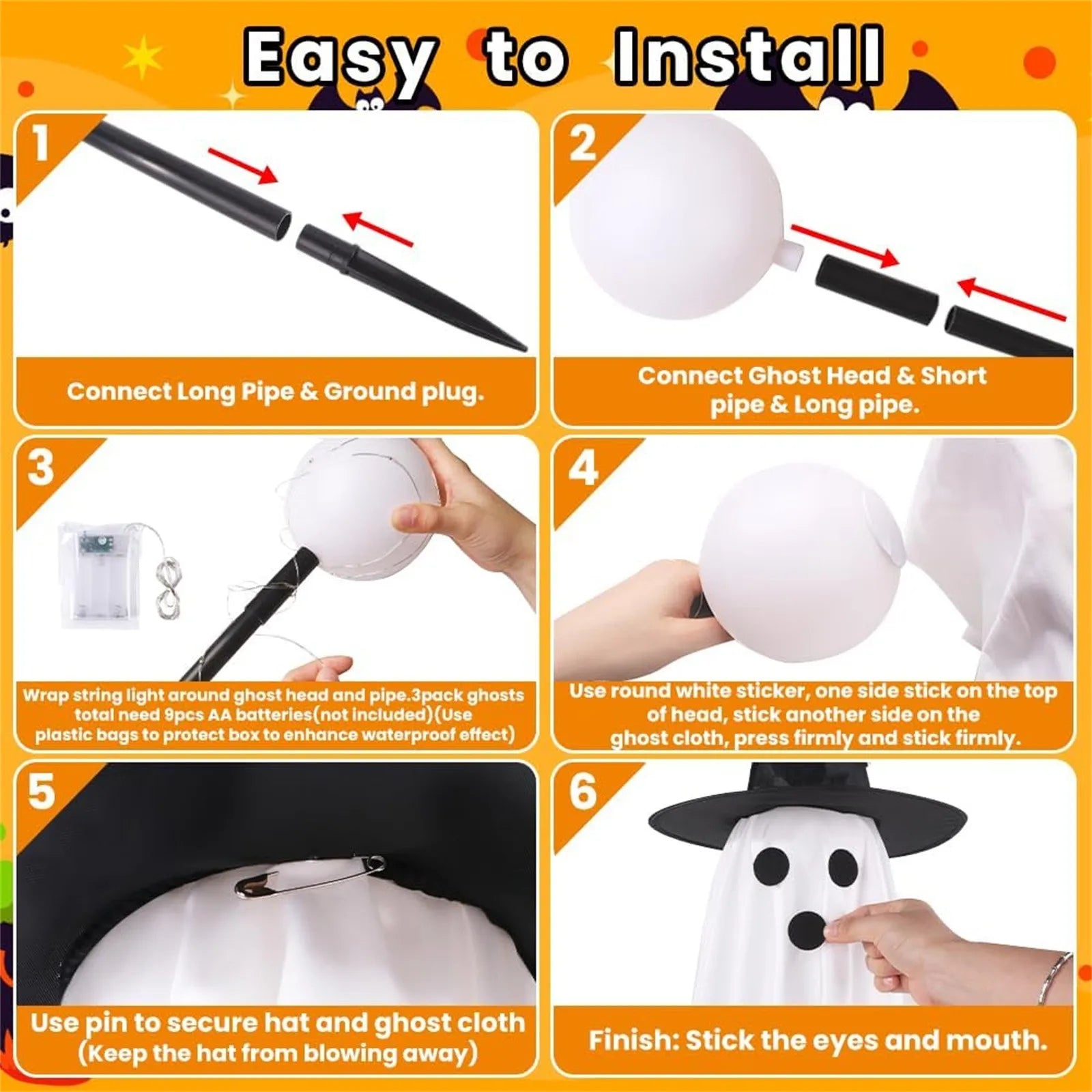 Day of The Dead Mexico Halloween Decoraiton Hallowen Ghost Decor Home Decor Haunted House Decor Indoor Atmosphere Setting Props