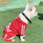 Brand name-branded clothes Design Adidog Clothing Dog Jumpsuit Sports Suit Spring Dog Clothes for Small Dogs Chihuahua Terrier Beagle Pet Apparel